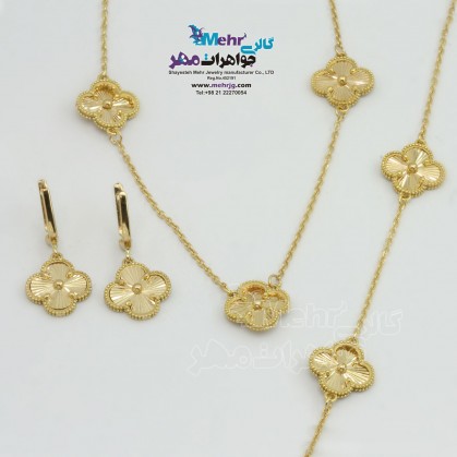 Gold Service - Necklace, Bracelet and Earrings - Vancliffe Design-SS0457